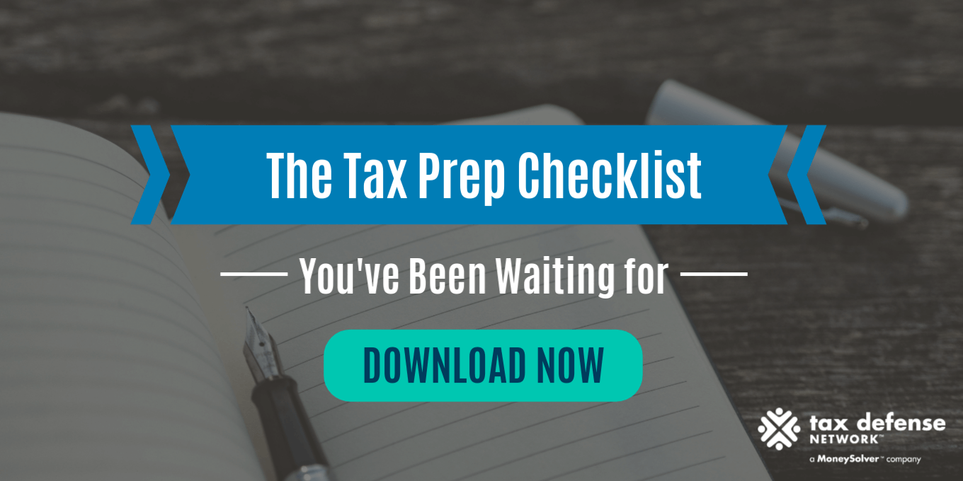 Individual Tax Prep Checklist pdf download