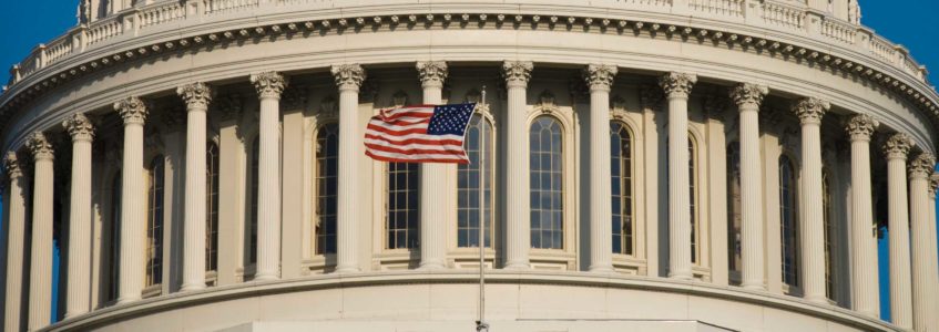 US Flag at Capitol - heroes act