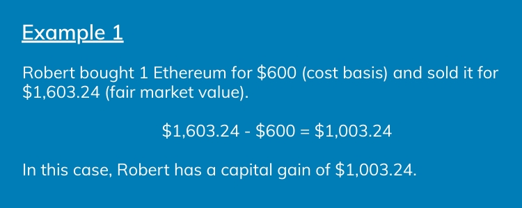 cryptocurrency capital gains