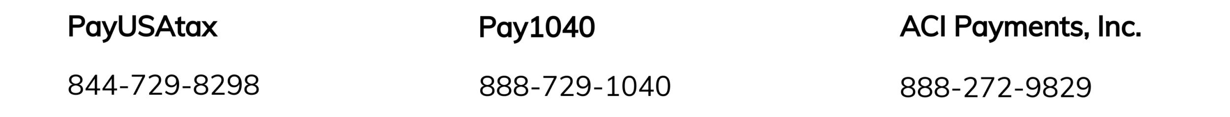 irs payments