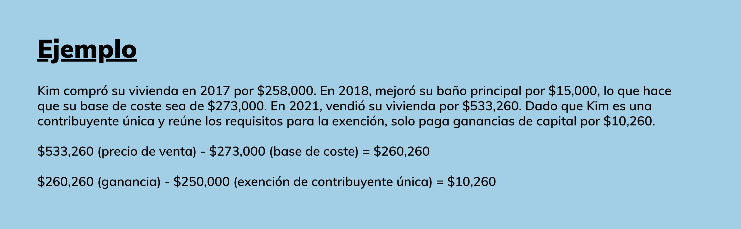 ejemplo de base de costo e impuesto sobre las ganancias de capital