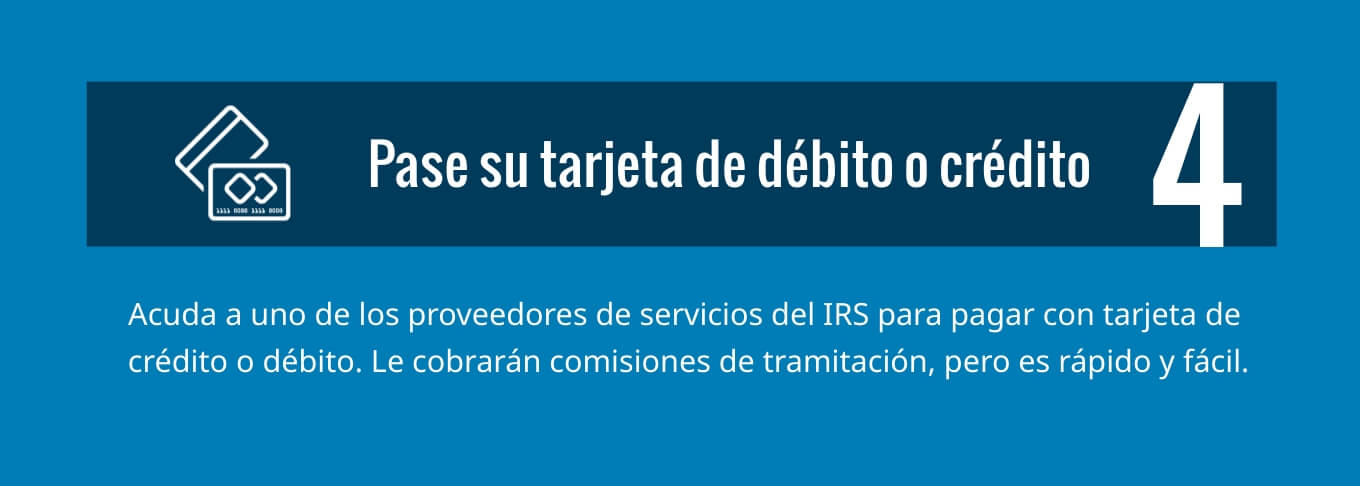 Desliza tu tarjeta de débito o crédito 