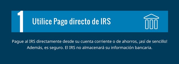 Utilice Pago Directo del IRS