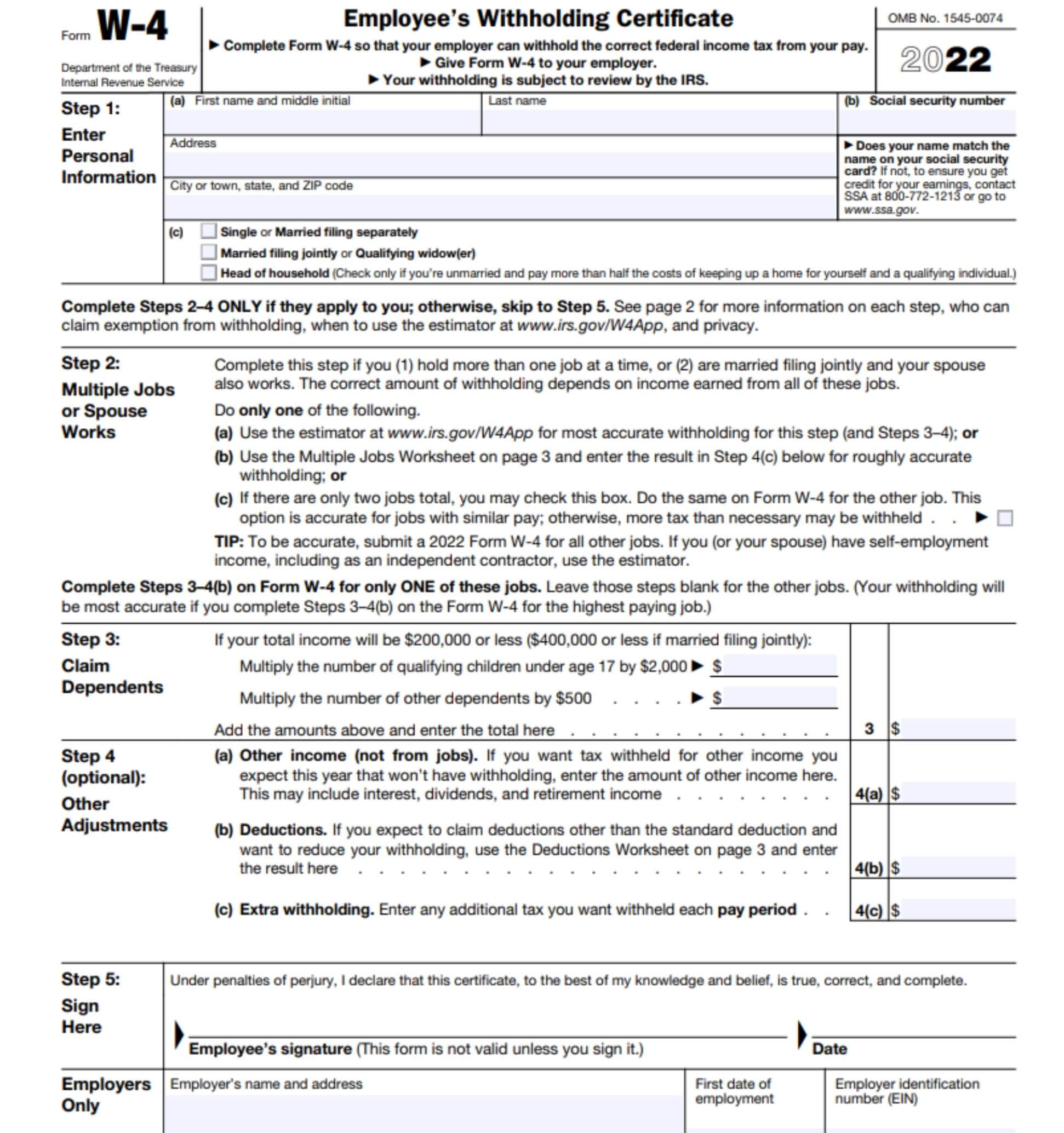 form w-4 example image