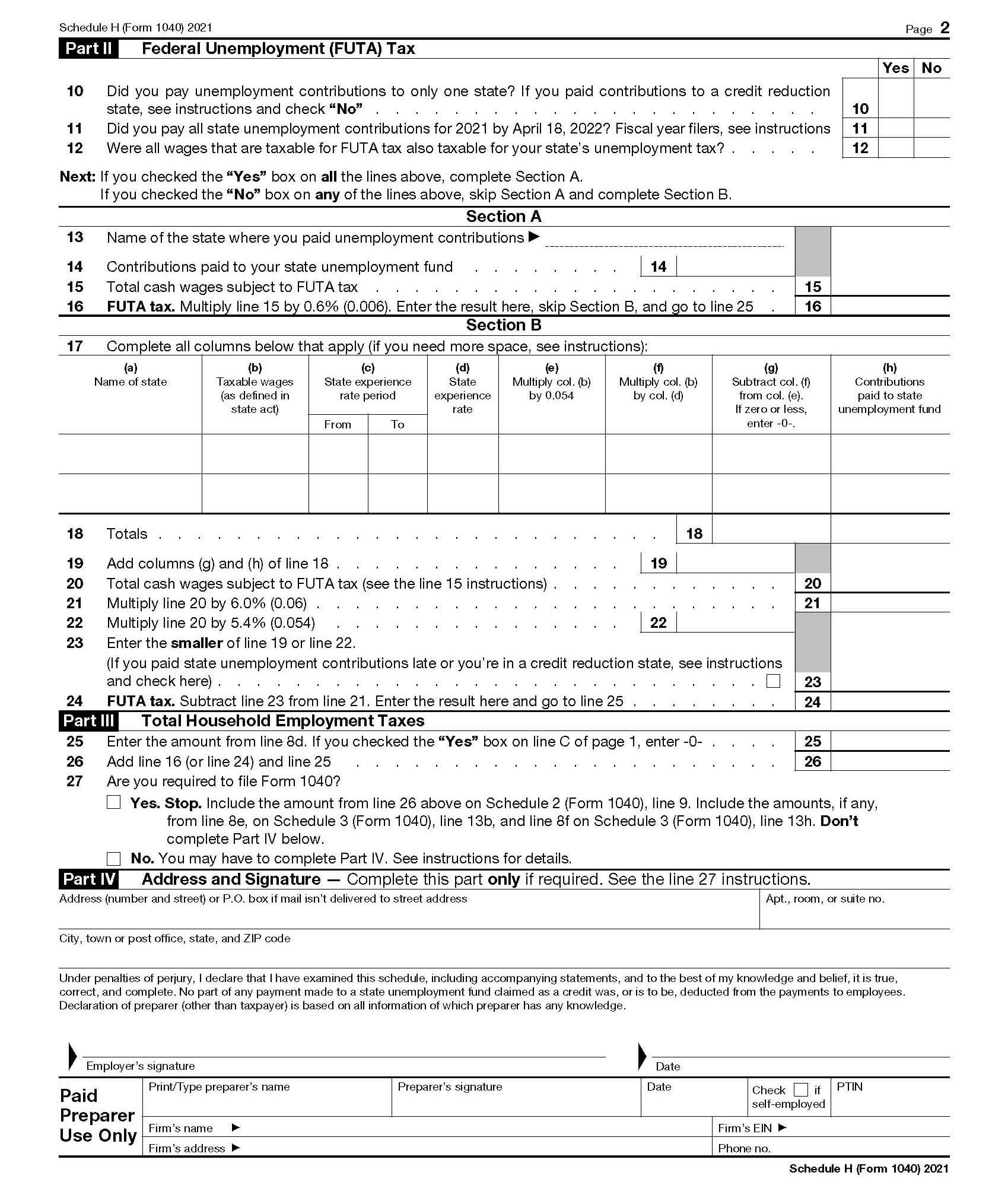 Who Should File IRS Schedule H?