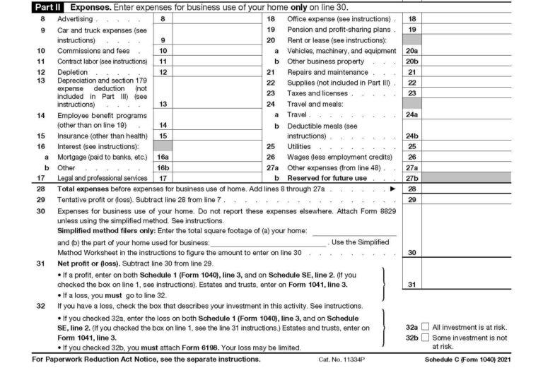 How to Complete IRS Schedule C