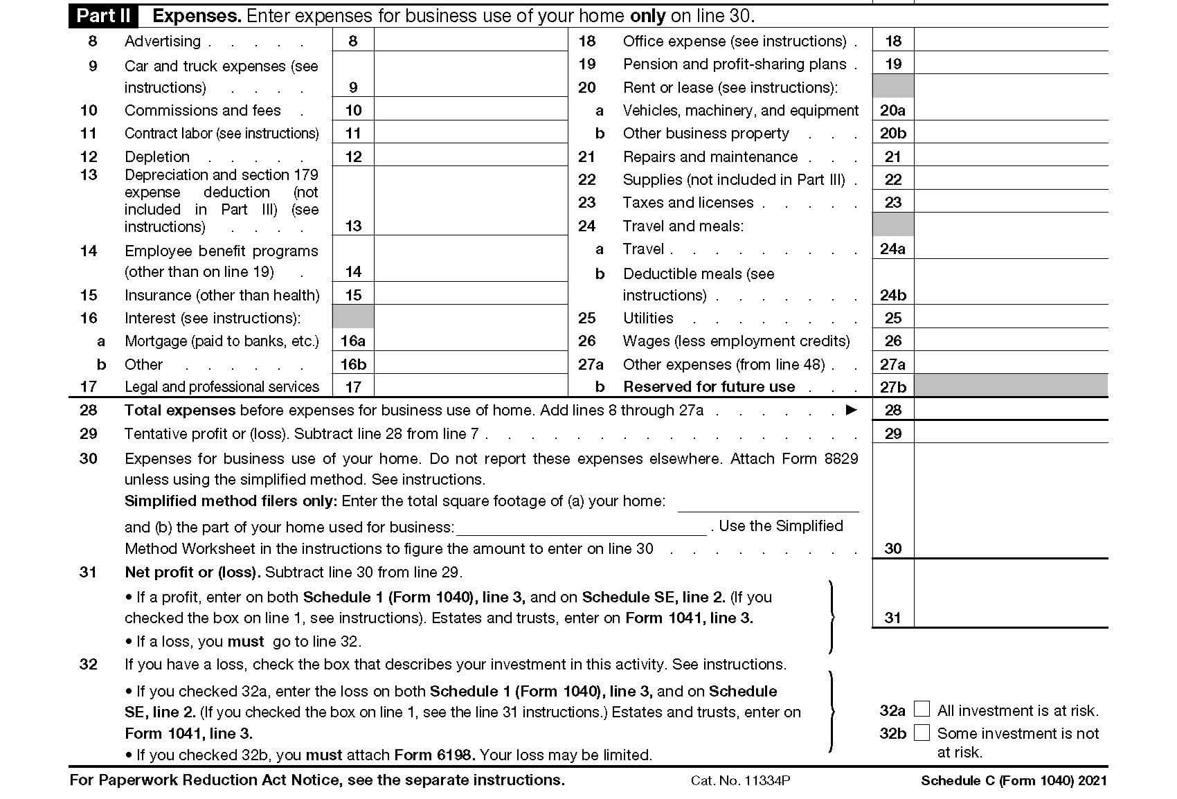 irs schedule-c part 02 example