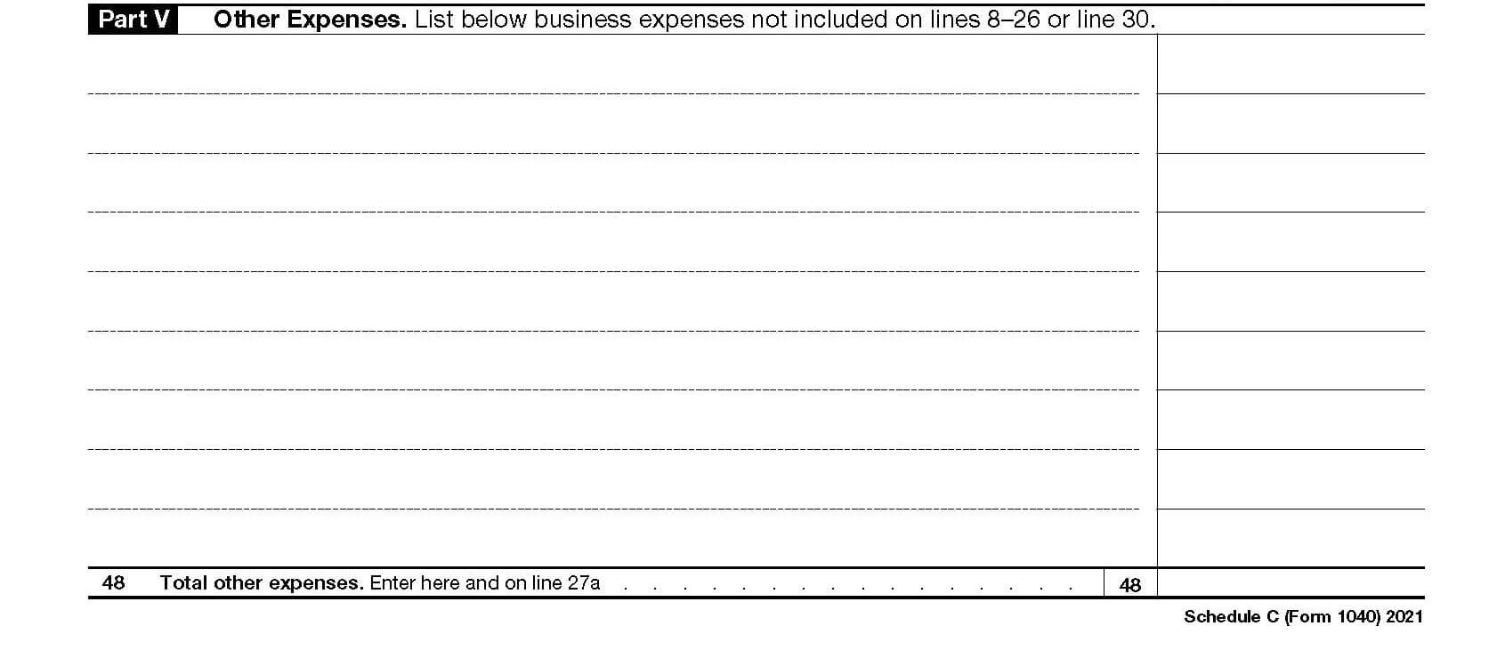 irs schedule-c part 05 example