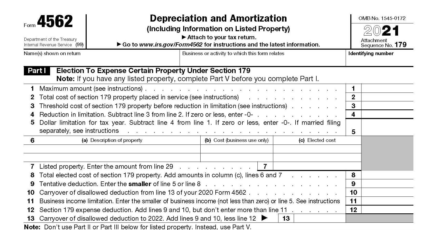 irs form 4562 example 01