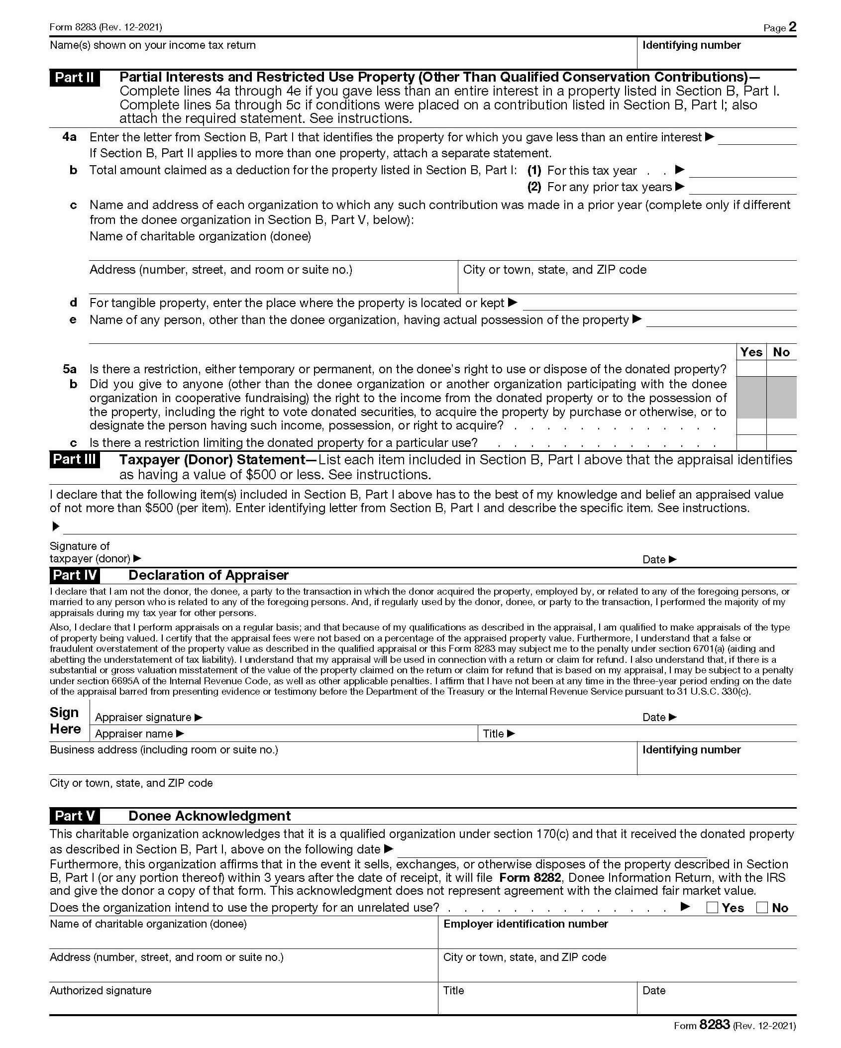 irs form 8283 section_b2 example