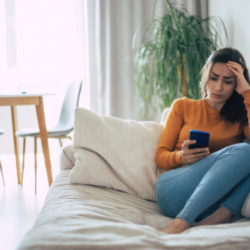 woman upset her tax return was rejected