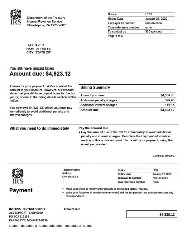 irs notice lt33 screenshot