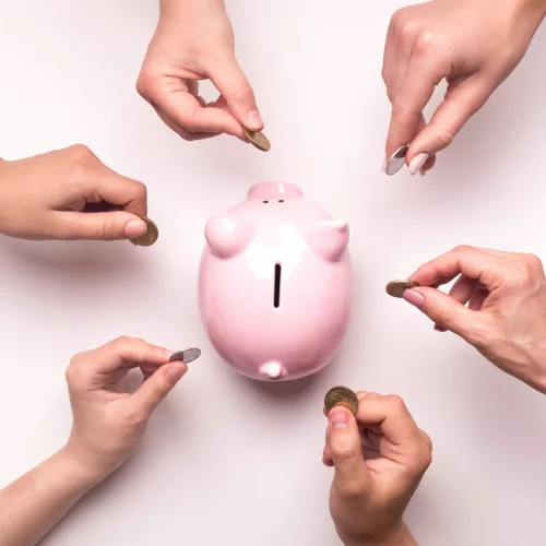 crowdfunding and taxes - jar of money