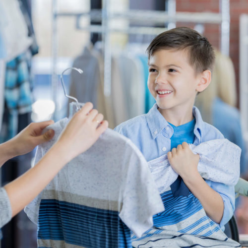kids shopping during august sales tax holidays