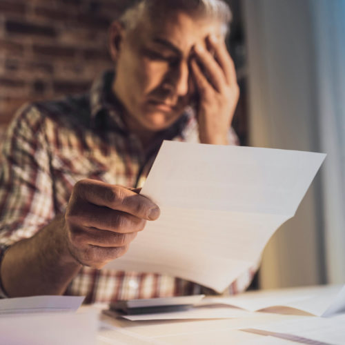 man upset about irs notice cp2000