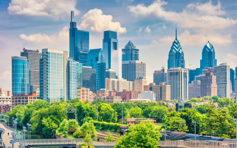 Pennsylvania state taxes - downtown Philadelphia