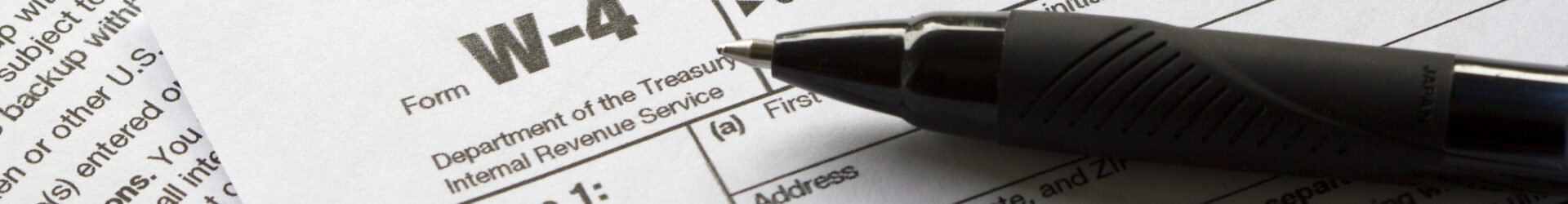 person updating their form w4