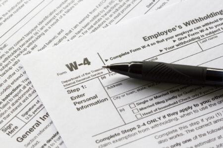 person updating their form w4