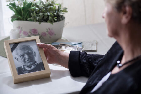 woman worried about the widow's penalty