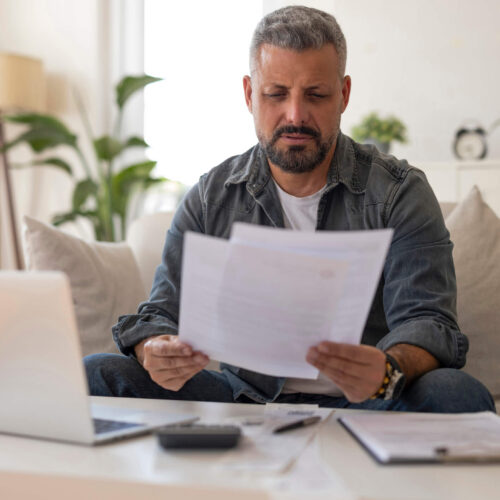 man reading his cp504